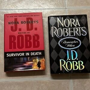 Nora Roberts as J.D. Robb hard cover novels​​​